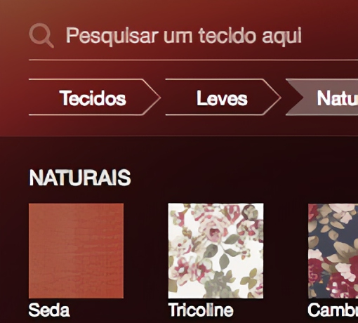 Fotografe seus tecidos para ver nos desenhos dos modelos
